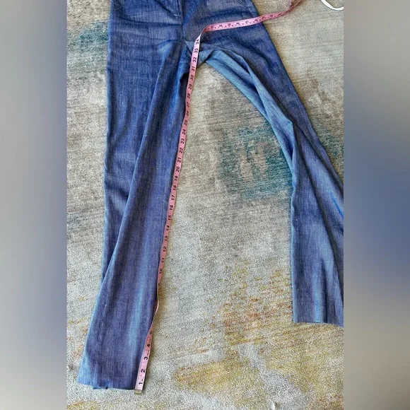 New Like Condition Sunny High Waisted Flare PantsVeronica Beard 00 Ink White